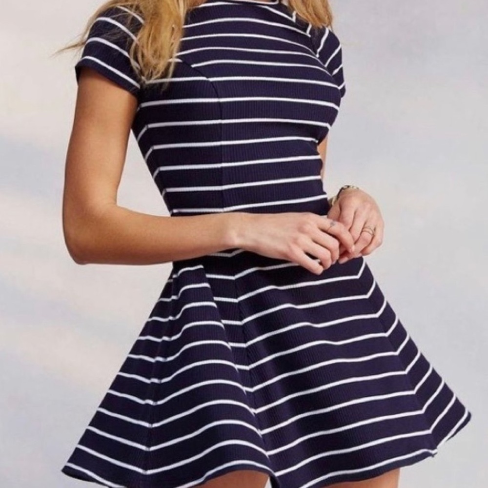 UO BDG Jackie A-Line Stripped Dress